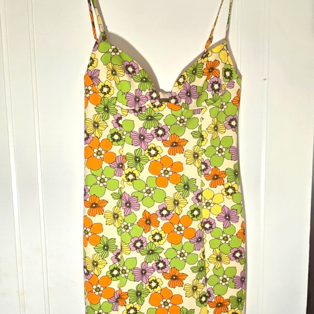 Zara Multicolor Spaghetti Strap Top
